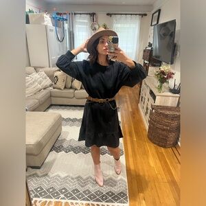 XL black Ann Taylor sweater dress